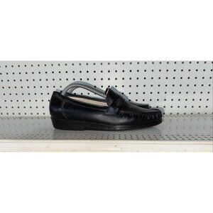 SAS Ace Mens Leather Slip On Casual Loafers Shoes Size 10.5 WIDE Black Tripad